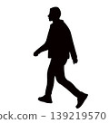 a man walking body silhouette vector 139219570
