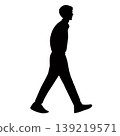 a man walking body silhouette vector 139219571