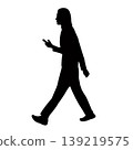 a man walking body silhouette vector 139219575