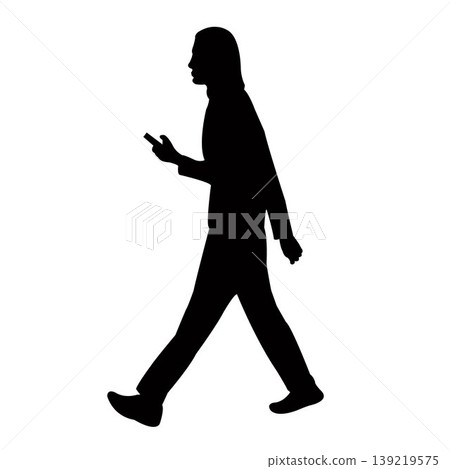 a man walking body silhouette vector a man walking body silhouette vector 139219575