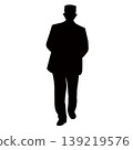 a man walking body silhouette vector 139219576