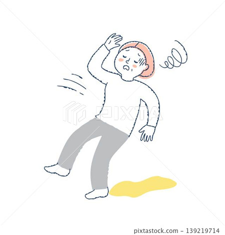 Senior women who feel dizzy or lightheaded and unsteady on their feet Senior women who feel dizzy or lightheaded and unsteady on their feet 139219714