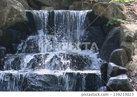 A small waterfall at Akebonoyama Agricultural Park 139219823