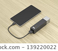 Smartphone charging with a power bank 139220022