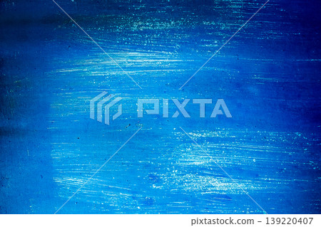Blue paint grunge wall texture abstract white pattern cold background spot light backdrop vignette Blue paint grunge wall texture abstract white pattern cold background spot light backdrop vignette 139220407