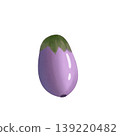 Watercolor illustration of eggplant 139220482