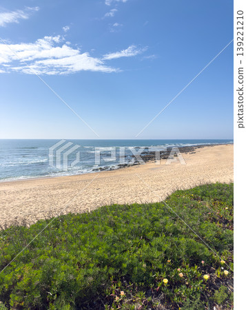 Scenic View of Praia de Bocamar Coastline in Porto Portugal Scenic View of Praia de Bocamar Coastline in Porto Portugal 139221210