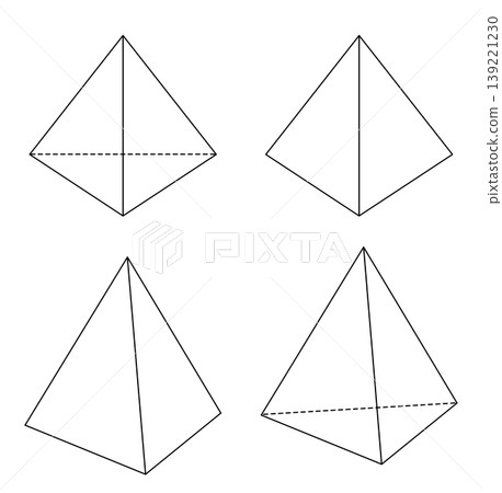 This is a triangle line drawing. 139221230