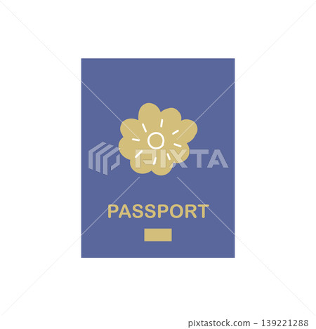 護照圖示 - 簡潔易用的旅行證件設計 139221288