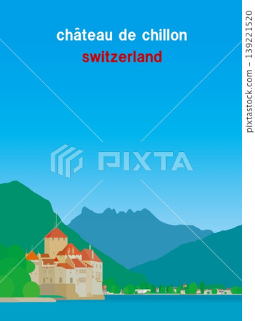 瑞士日內瓦湖西庸城堡（Chateau de Chillon），夏季景色 139221520