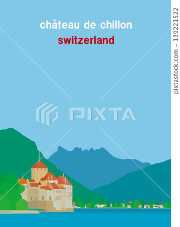 瑞士日內瓦湖西庸城堡（Chateau de Chillon），夏季景色 139221522