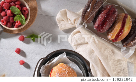 Portuguese fried dough with sugar 139221942