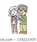 Grandpa and grandma looking happy 139221970