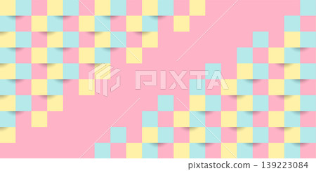 Checkered Pattern Pastel Course Pastel-colored checkered pattern background - Stock Illustration ...