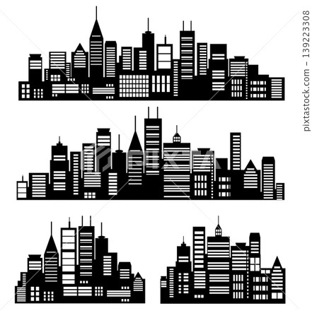 City skylines forming modern urban landscape 139223308