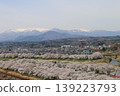 A thousand cherry trees in a single view, in collaboration with the snow-capped Zao mountain range. 139223793