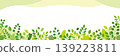 Refreshing green horizontal banner background material / green border 139223811