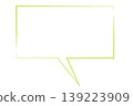 A set of four simple speech bubble illustrations in four colors. 139223909