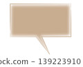 A set of four simple speech bubble illustrations in four colors. 139223910
