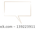 A set of four simple speech bubble illustrations in four colors. 139223911