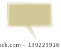 A set of four simple speech bubble illustrations in four colors. 139223916