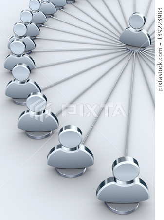 Network of people icons 139223983
