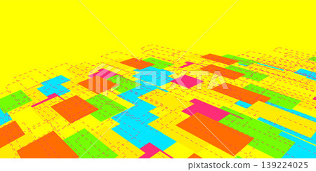 Abstract geometric patterns woven from colorful rectangles and dotted lines. Abstract geometric patterns woven from colorful rectangles and dotted lines. 139224025