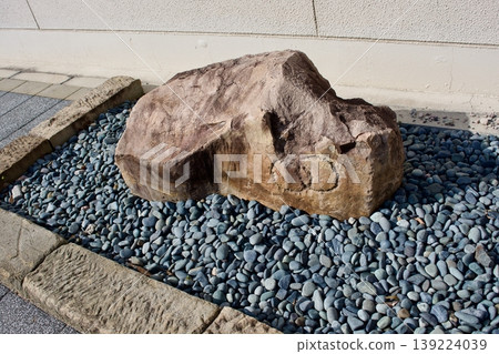 Stones from Matsue Castle that were repurposed Stones from Matsue Castle that were repurposed 139224039