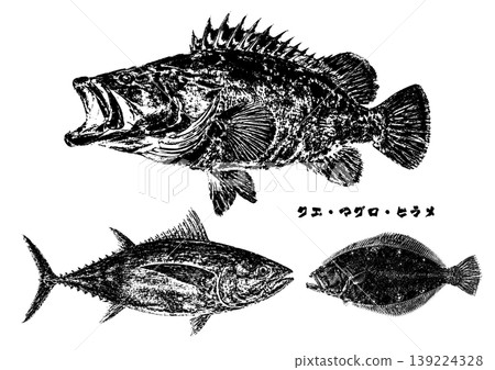 魚紋圖案布料 139224328