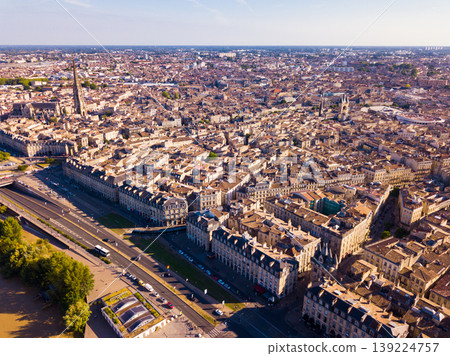 View from drone of Bordeaux View from drone of Bordeaux 139224757