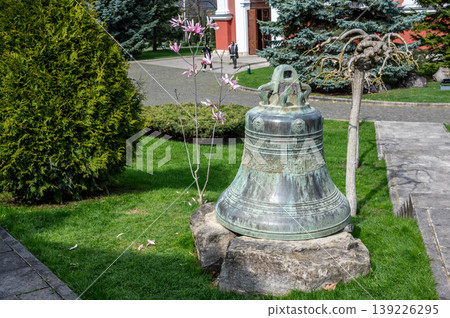 Antique Bronze Church Bell on Display at Curchi Monastery 139226295