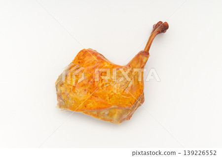 Closeup of a delicious goldenbrown saltbaked duck leg Closeup of a delicious goldenbrown saltbaked duck leg 139226552