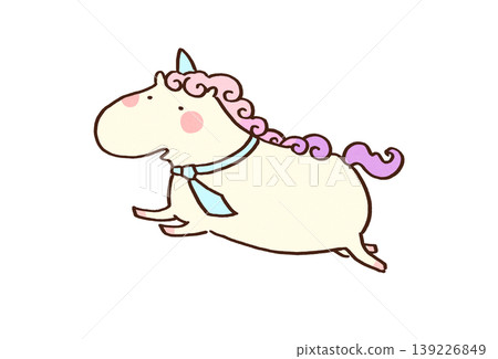 An illustration of a pastel-colored unicorn running while wearing a tie (Unicorn company/startup) An illustration of a pastel-colored unicorn running while wearing a tie (Unicorn company/startup) 139226849