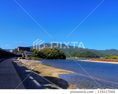 從比治川眺望大津城(愛媛縣大津市) 從比治川眺望大津城(愛媛縣大津市) 139227066