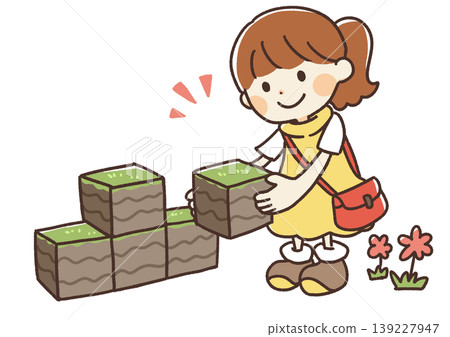 Sandbox game illustrations Sandbox game illustrations 139227947