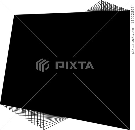 Square frame with flowing line blending for badges, logo, tag Square frame with flowing line blending for badges, logo, tag 139228954