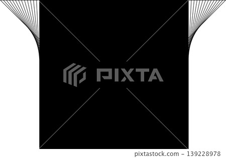 Square frame with flowing line blending for badges, logo, tag Square frame with flowing line blending for badges, logo, tag 139228978