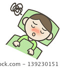 A boy who is sick and confined to bed 139230151