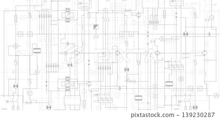 Electrical diagram. Technical drawing. Engineering industry. Vector illustration . Electrical diagram. Technical drawing. Engineering industry. Vector illustration . 139230287