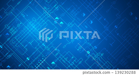 Electrical diagram. Technical drawing. Engineering industry. Vector illustration . 139230288