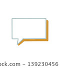 Simple orange eyeshadow speech bubble 139230456