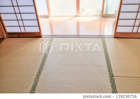 昭和時代的日式住宅、日式房間和門廊 139230716