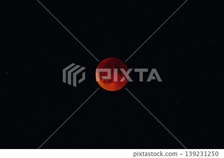 The lunar eclipse or blood moon photo in the night sky The lunar eclipse or blood moon photo in the night sky 139231250