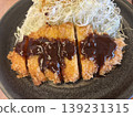 Pork cutlet with miso sauce 139231315