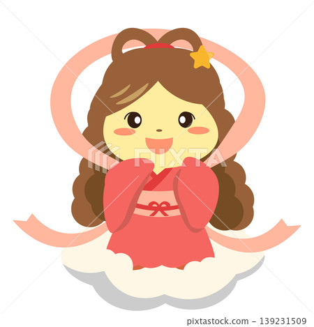 An illustration of Orihime riding on a cloud. An illustration of Orihime riding on a cloud. 139231509