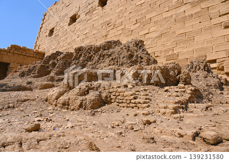 Karnak Temple, Great Temple of Amun, Mud Bricks of the First Pylon, Luxor 139231580