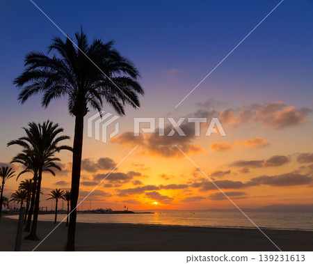 Majorca El Arenal sArenal beach sunset near Palma 139231613