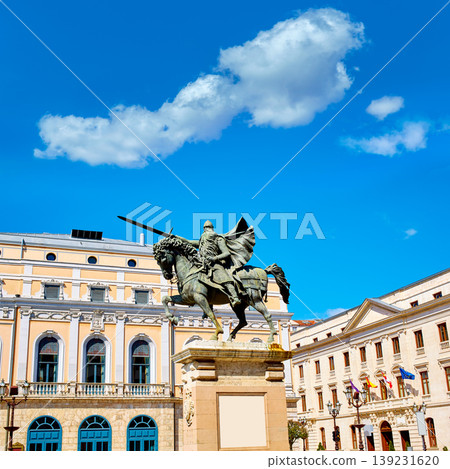 Burgos Cid Campeador statue in Castilla Spain Burgos Cid Campeador statue in Castilla Spain 139231620