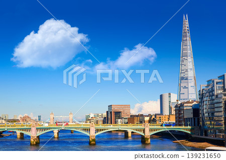 London Millennium bridge skyline 139231650