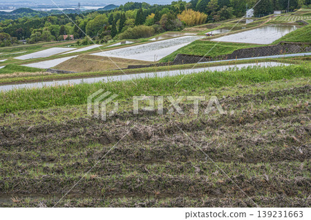 Terraced rice fields of Hachiyado, Otsu City, Shiga Prefecture Terraced rice fields of Hachiyado, Otsu City, Shiga Prefecture 139231663